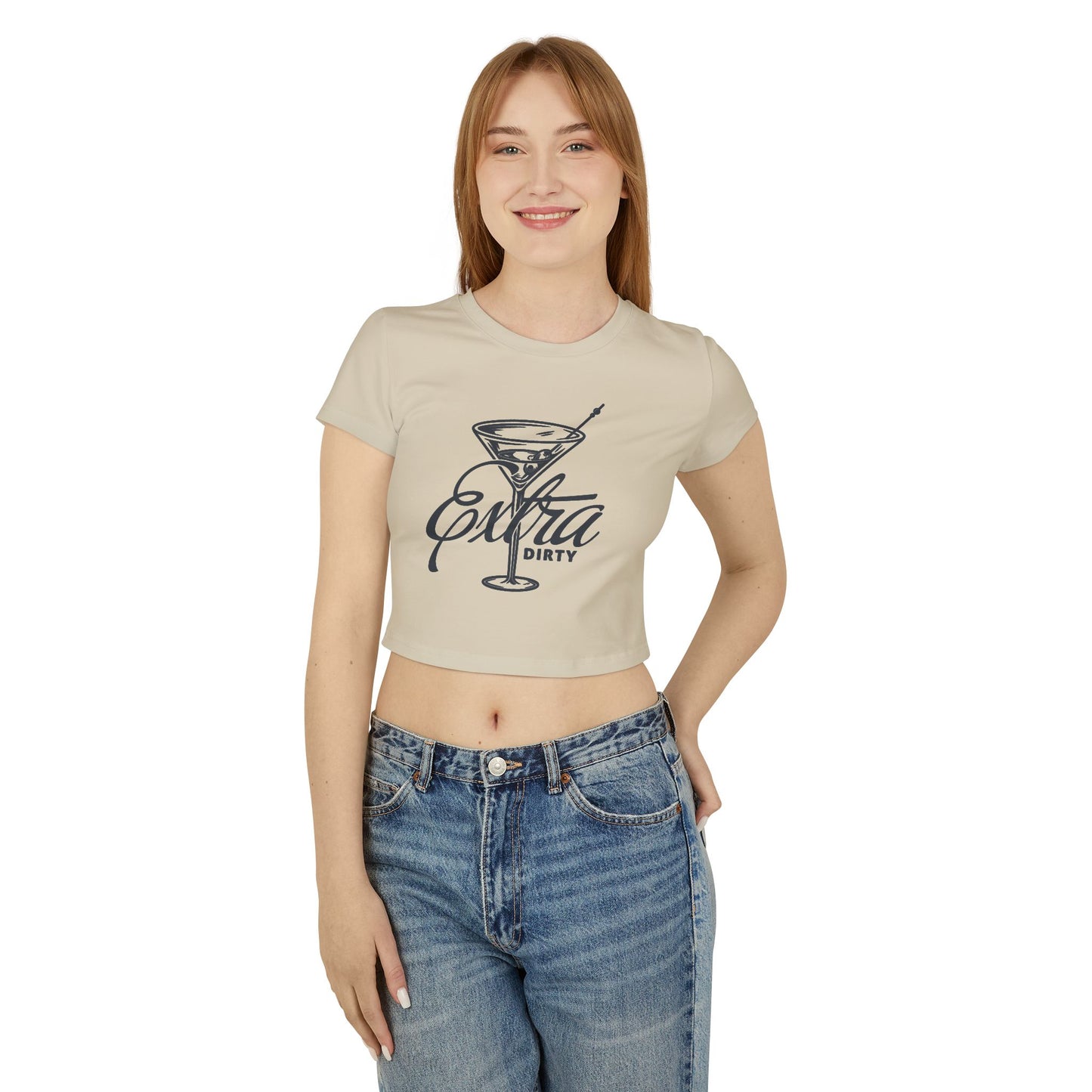 Extra Dirty Cocktail Women's Baby Tee, Fun Bar Shirt, Girls Night Out Top, Birthday Gift, Casual Summer Tee