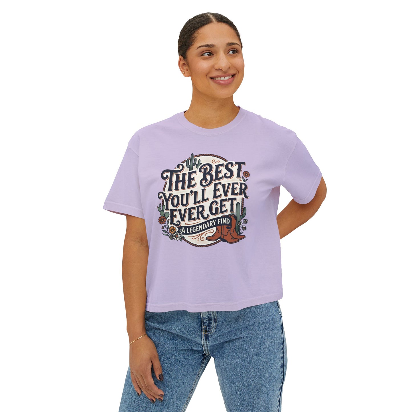 The Best You'll Ever Forget tee | Women's boxy t-shirt, vintage western design