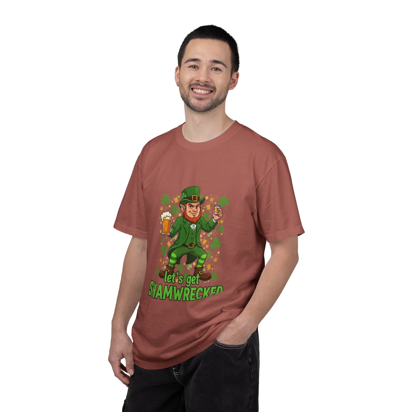 Let's Get Shamwrecked T-shirt | Leprechaun Beer St. Patrick's Day Tee