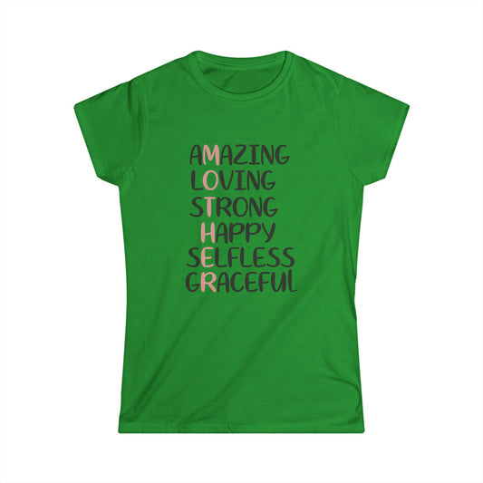 Inspirational Women's Softstyle Tee - ALOHA Message