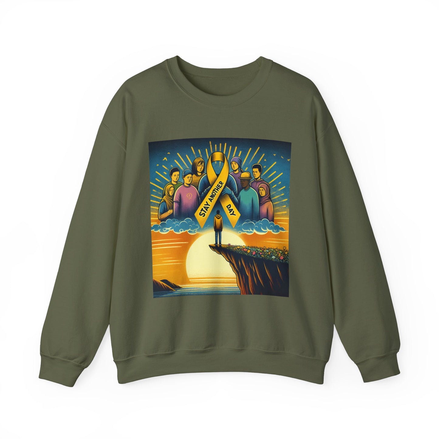 Suicide Prevention Awareness Sweatshirt, Stay Another Day, You Matter, Mental Health Support, Crewneck Jumper, Unisex Hoodie