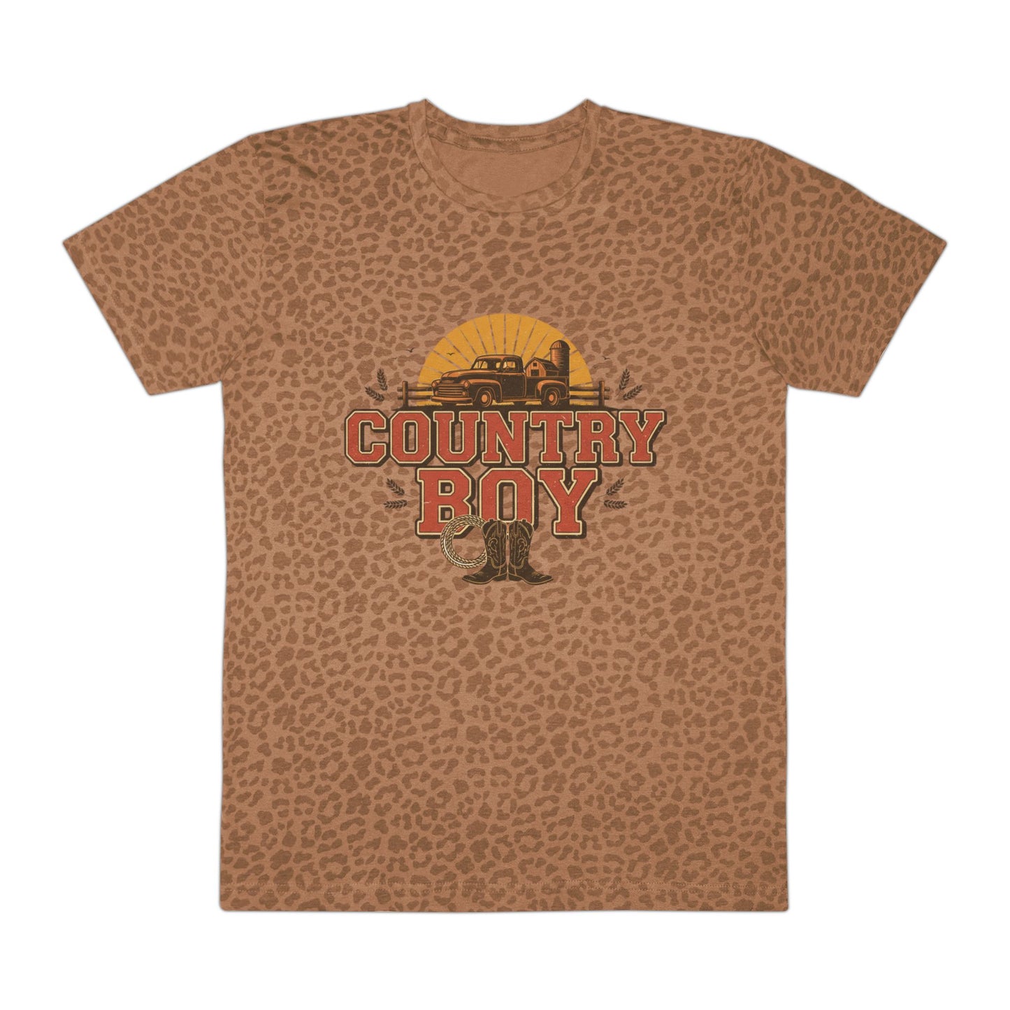 Country Boy T‑Shirt - Vintage Truck Sunset Graphic Tee for Men