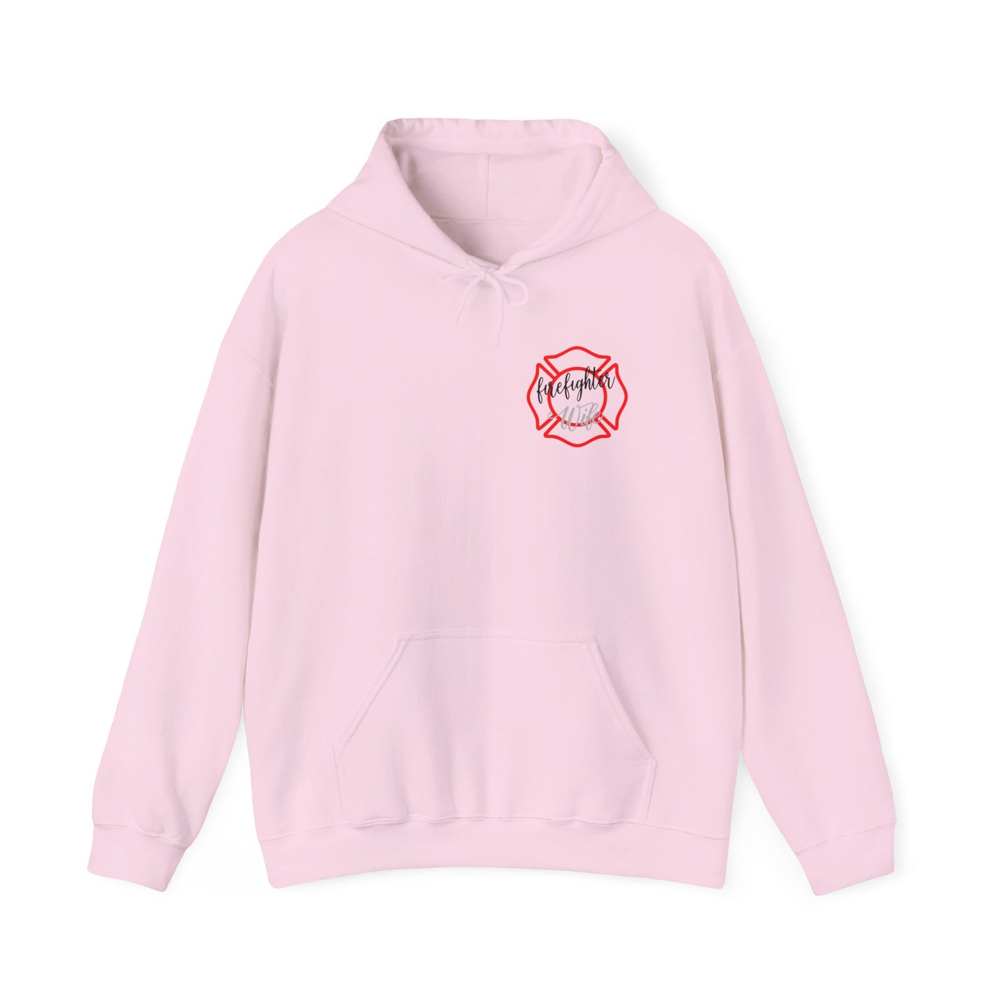 Firefighter Wife Hooded Sweatshirt - Unisex Heavy Blend with Uplifting Design