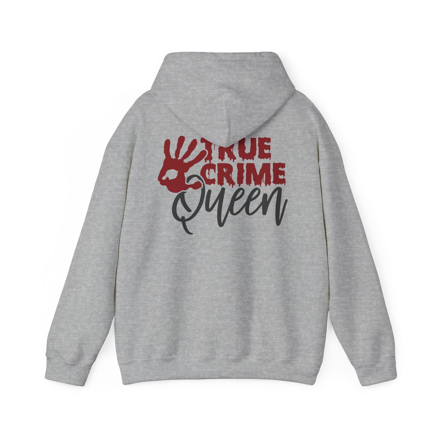 True Crime Queen Hoodie - Cozy Sweatshirt for True Crime Lovers, Perfect Gift for Halloween, Birthdays, and Everyday Wear