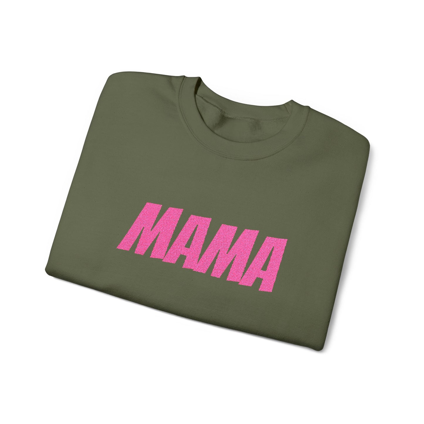 Pink Glitter MAMA Crewneck Sweatshirt | Mama Mom Mother's Day Top