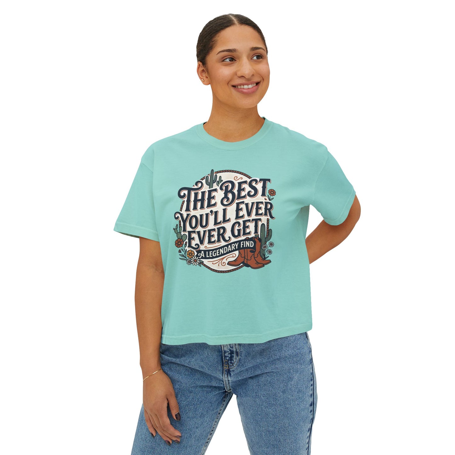 The Best You'll Ever Forget tee | Women's boxy t-shirt, vintage western design
