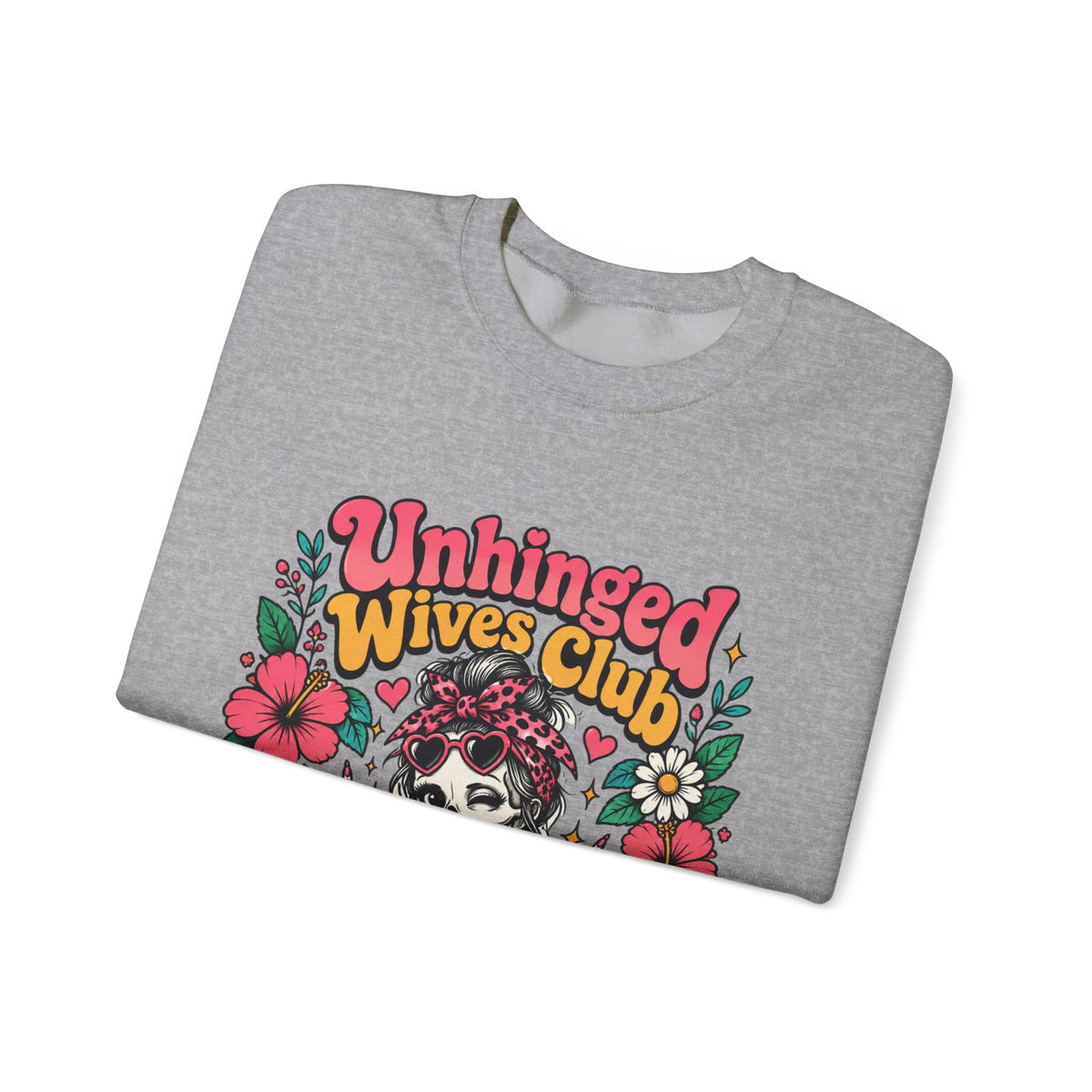 Unhinged Wives Club Skeleton Floral Sweatshirt