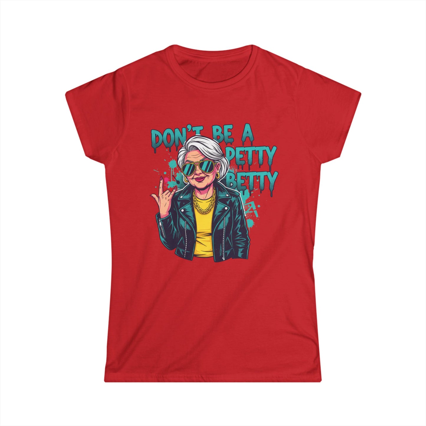 Don't Be A Petty Pretty Tee | Retro Punk Woman Graphic Shirt