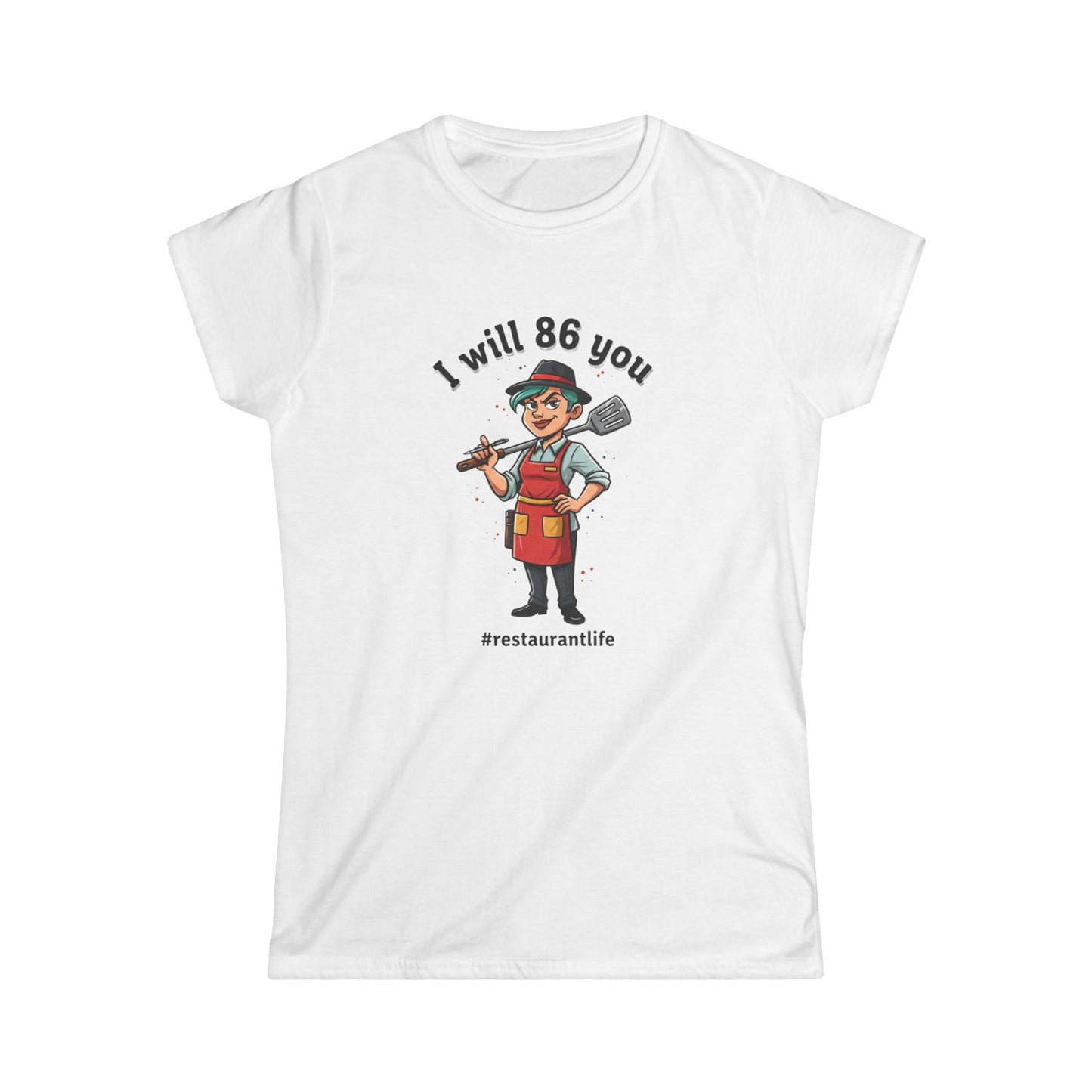 I Will 86 You waiter graphic Tee | Restaurant Life, Kitchen Staff Shirt, funny tee