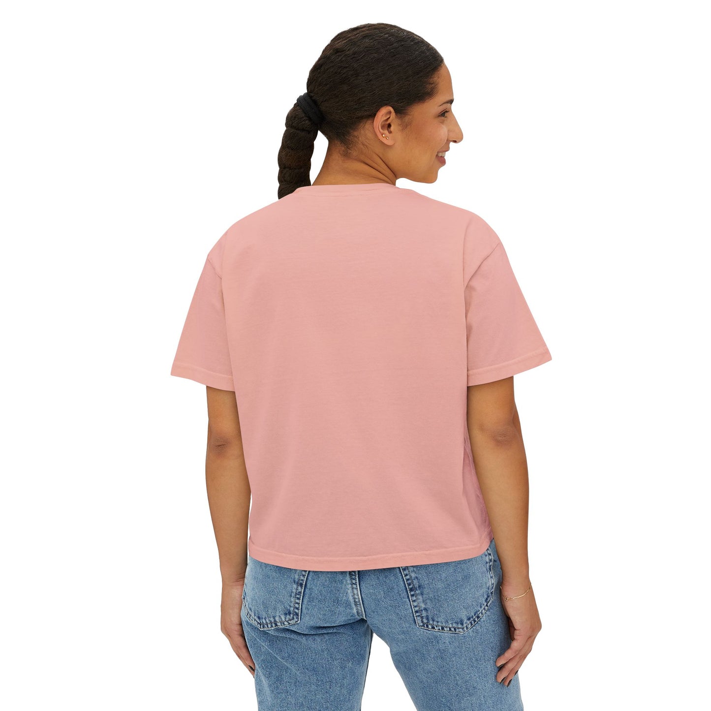 Women's Boxy Tee Not the Nice Sister Graphic Cropped T Shirt funny tee