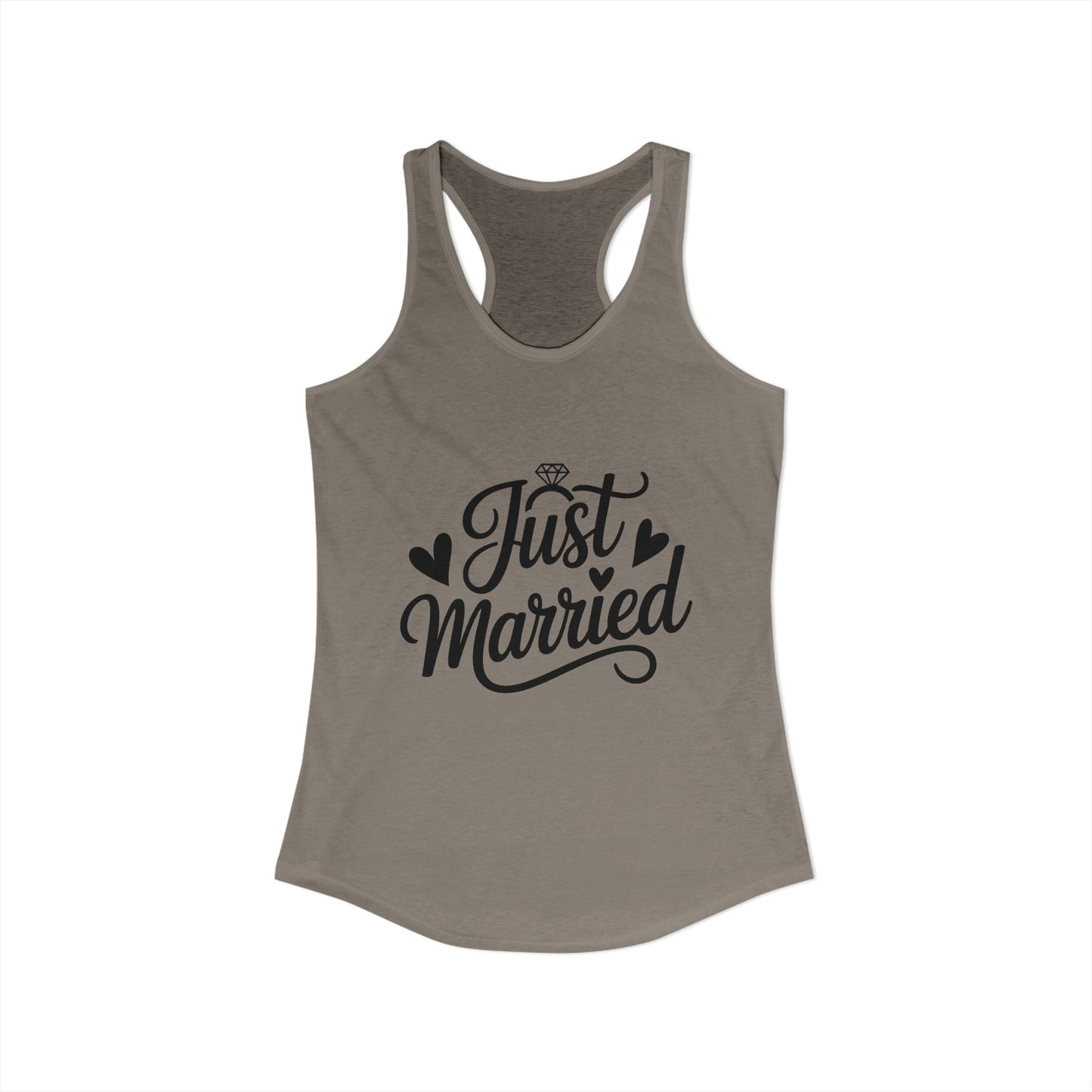 Women's Ideal Racerback Tank just married
