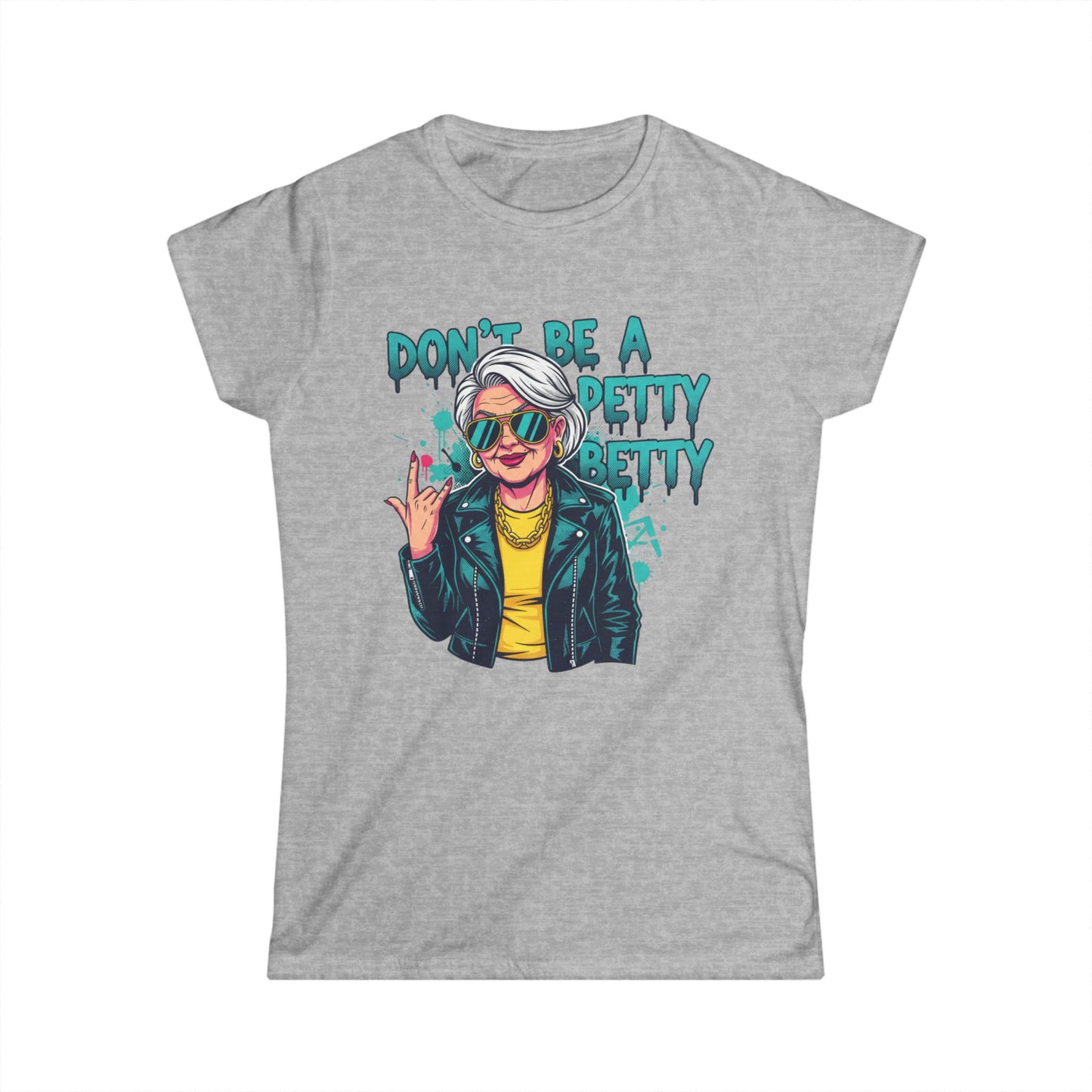 Don't Be A Petty Pretty Tee | Retro Punk Woman Graphic Shirt