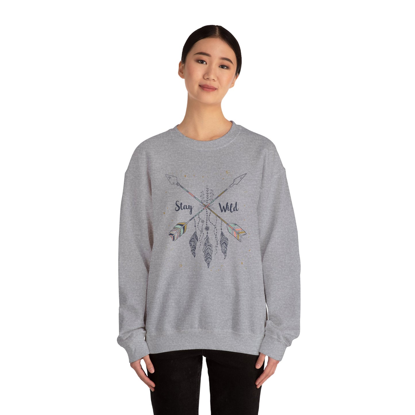 Unisex Crewneck Sweatshirt - Stay Wild Design