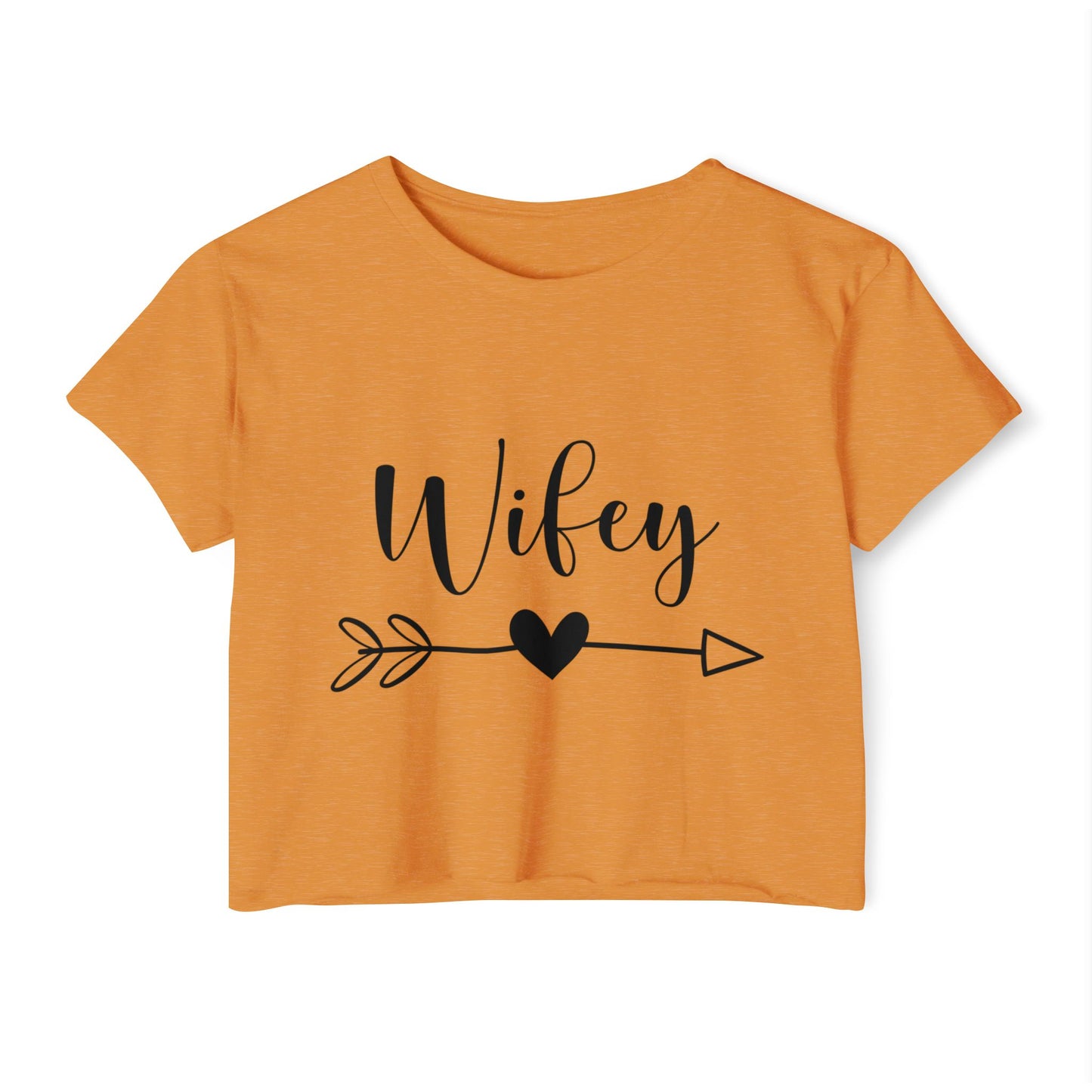 Wifey Festival Crop Top, Women's Crop Tee, Cute Summer Top, Boho Style Shirt, Gift for Her, Anniversary Gift, Trendy Clothing