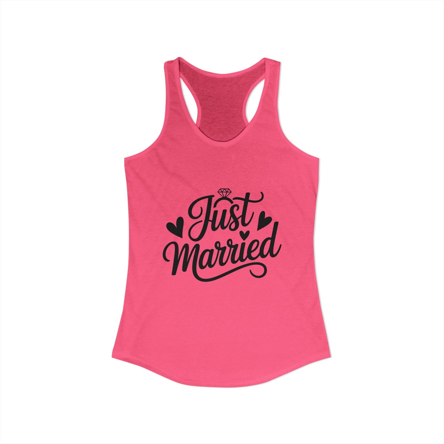 Women's Ideal Racerback Tank just married