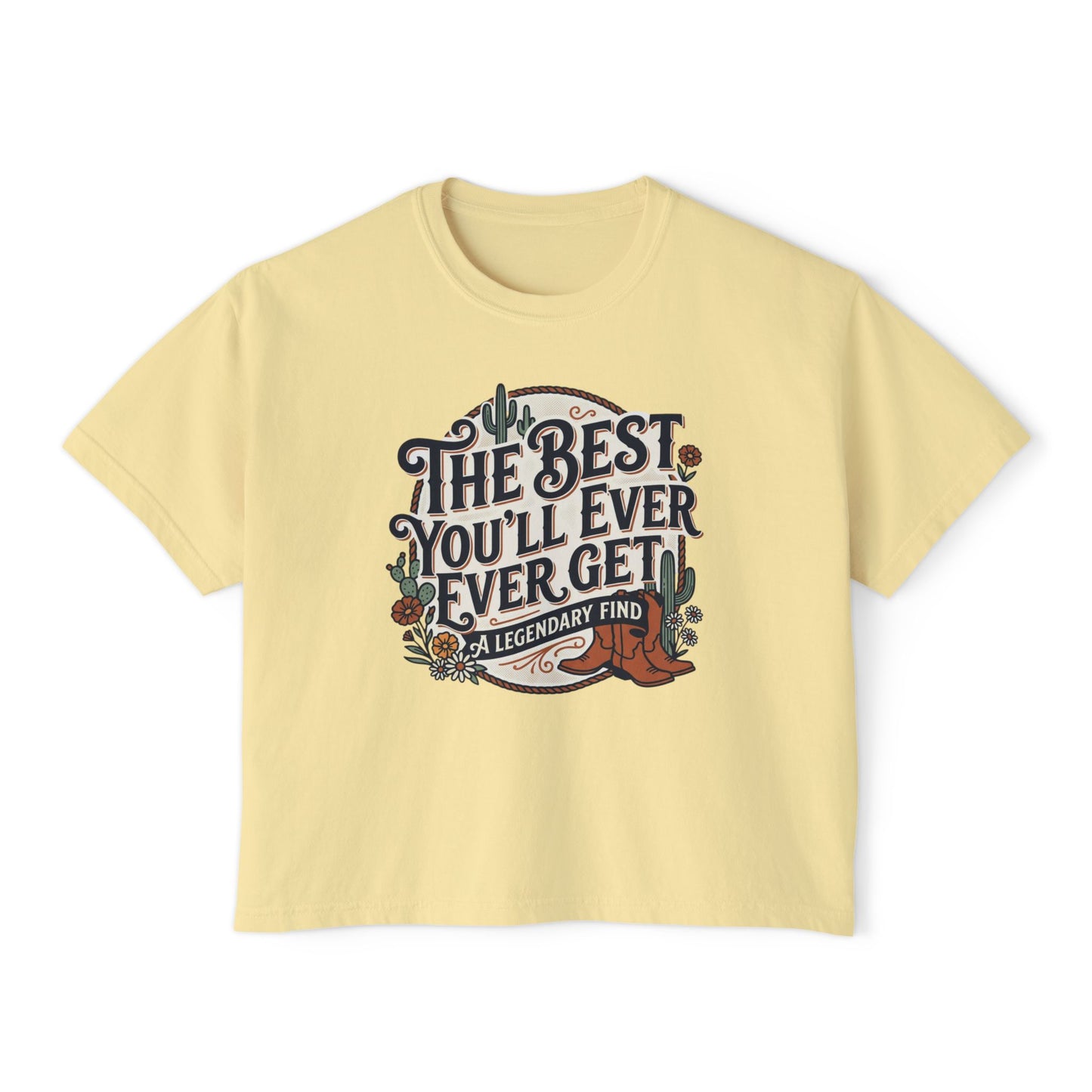 The Best You'll Ever Forget tee | Women's boxy t-shirt, vintage western design