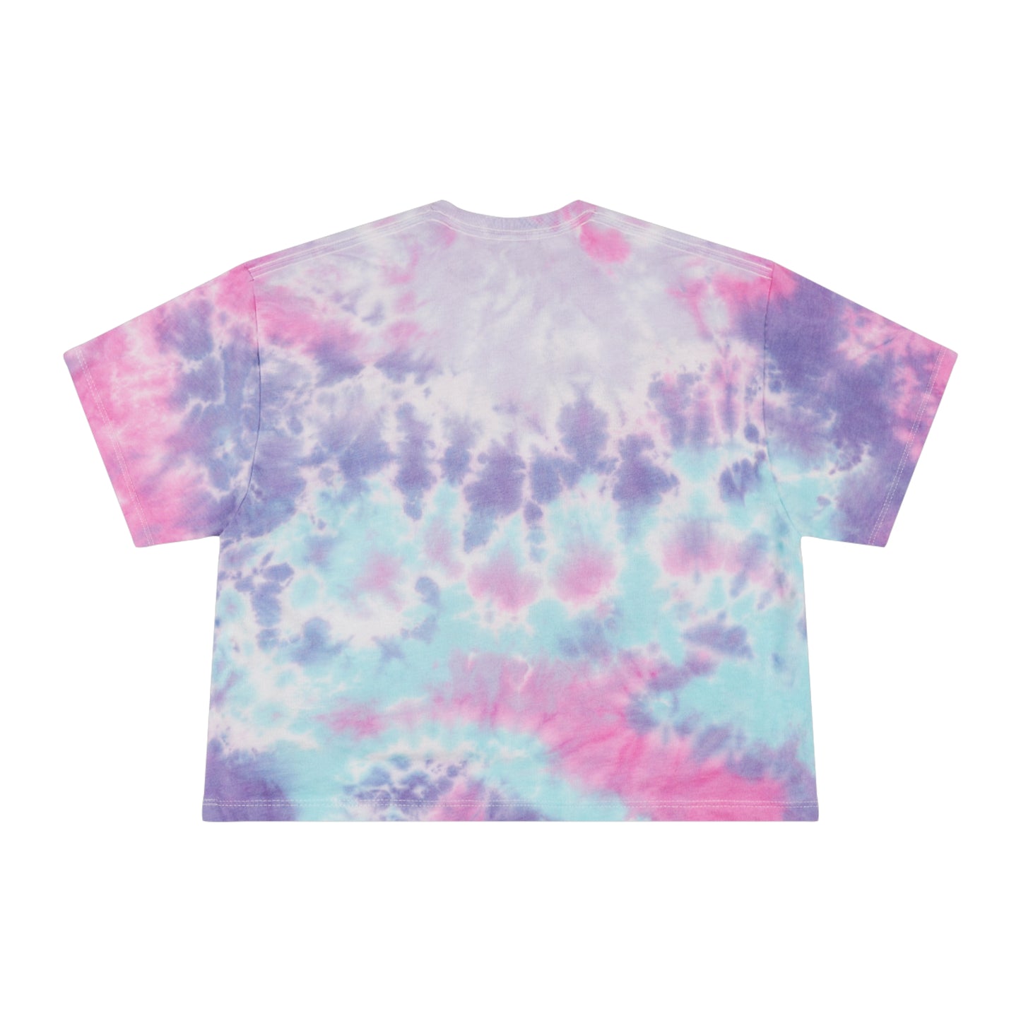 Heart Breaker Rose Artwork Crop Tee | Blue Tie-Dye