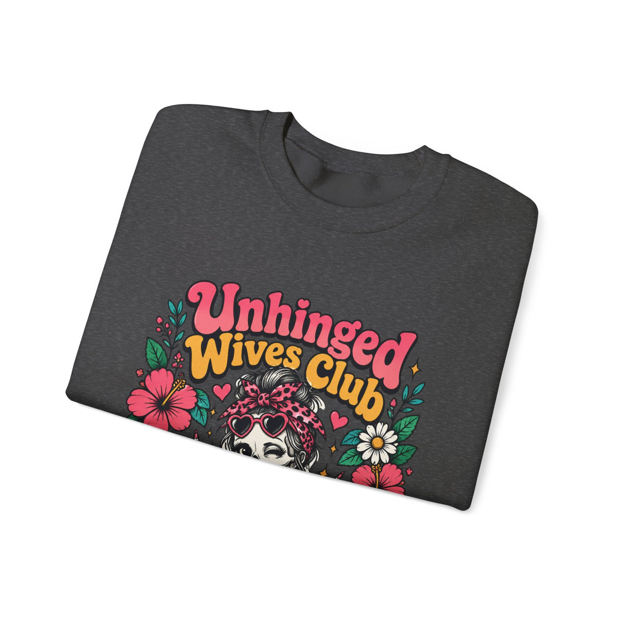 Unhinged Wives Club Skeleton Floral Sweatshirt