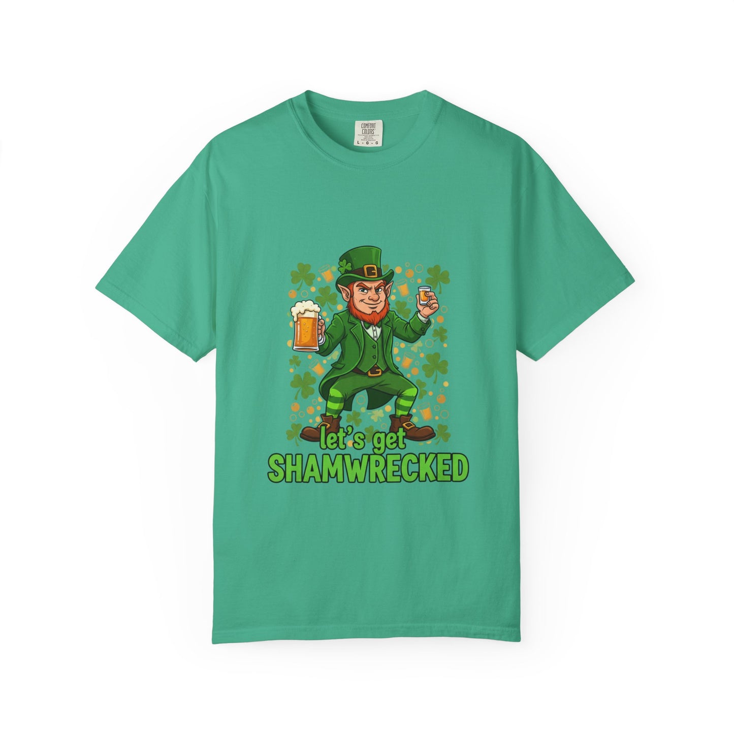 Let's Get Shamwrecked T-shirt | Leprechaun Beer St. Patrick's Day Tee