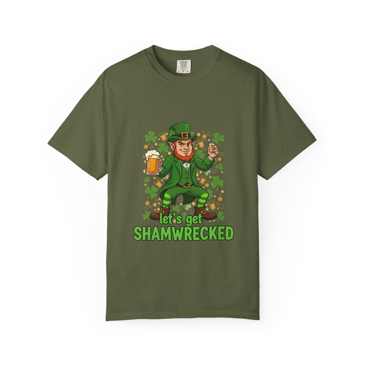 Let's Get Shamwrecked T-shirt | Leprechaun Beer St. Patrick's Day Tee