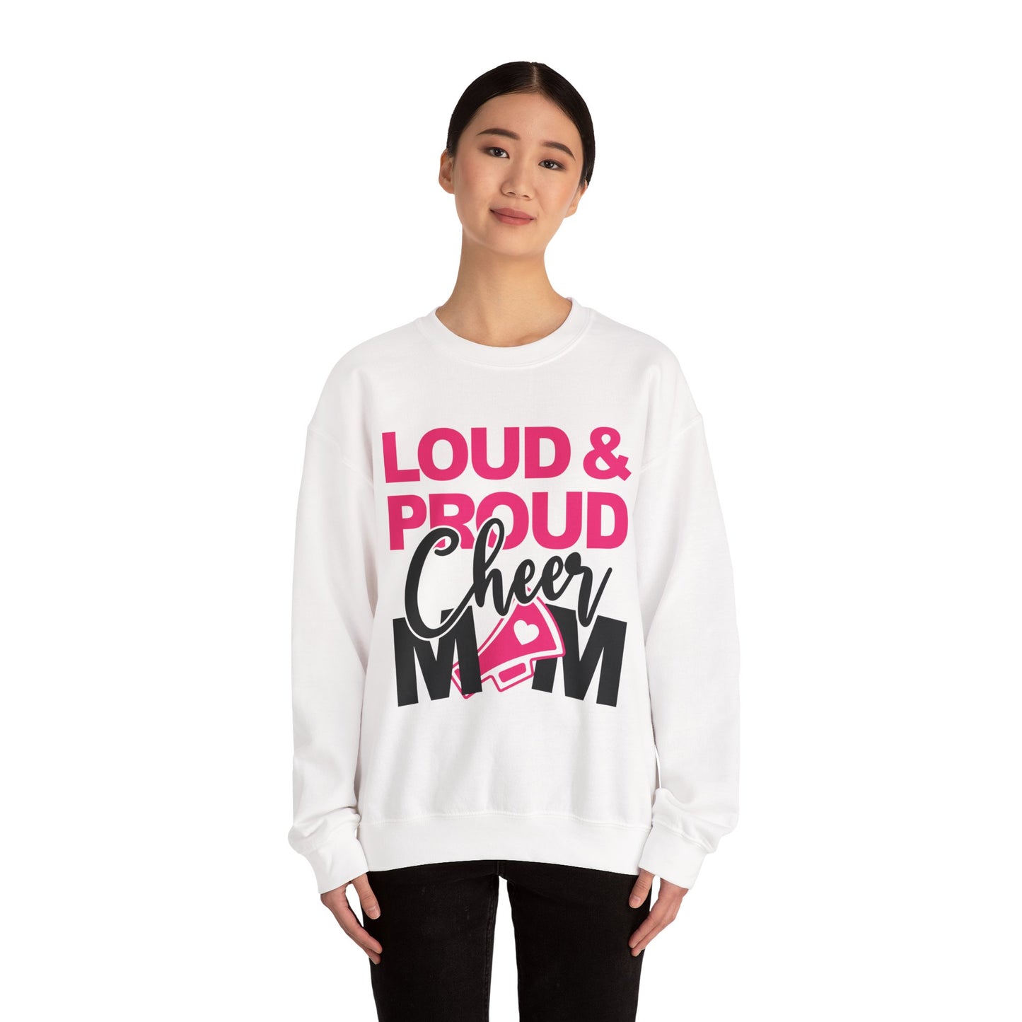 Loud & Proud Cheer Mom Sweatshirt - Unisex Heavy Blend™ Crewneck, Cheerleading Gift, Mom Sweatshirt, Team Spirit Wear, Comfortable [...]