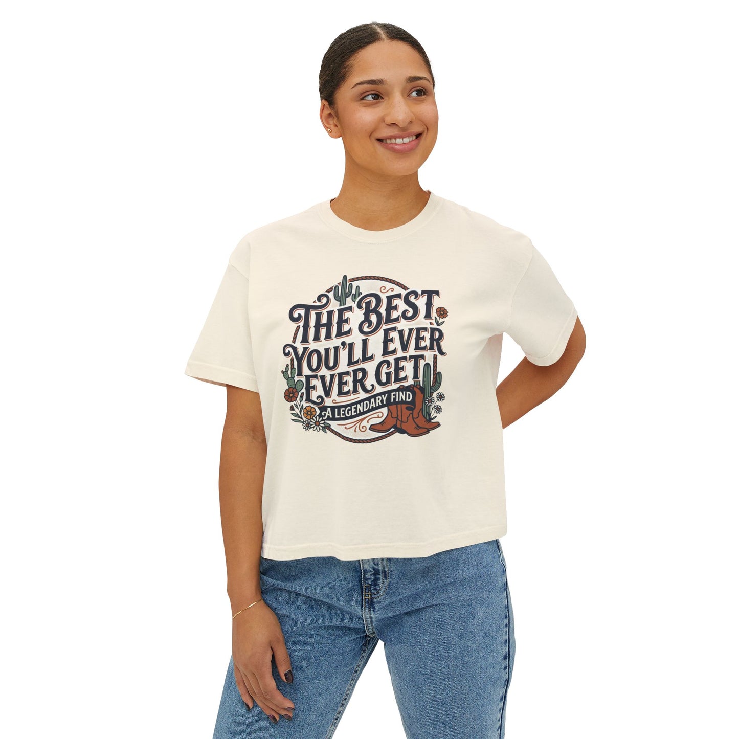 The Best You'll Ever Forget tee | Women's boxy t-shirt, vintage western design
