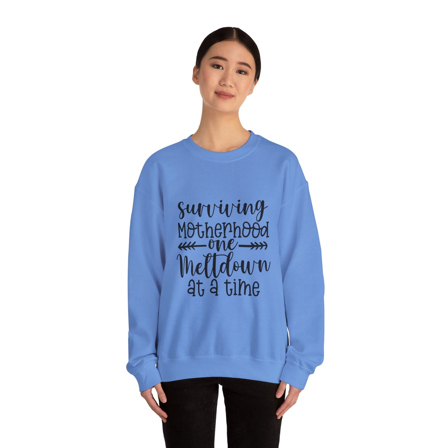 Surviving Motherhood Crewneck Sweatshirt - Cozy Gift for Moms