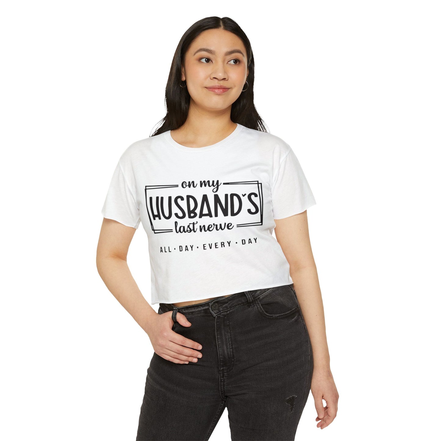 Funny Women's Crop Top, Festival Wear, Gift for Her, Women's Humor Tee, Casual Summer Shirt, Birthday Gift, Mother's Day
