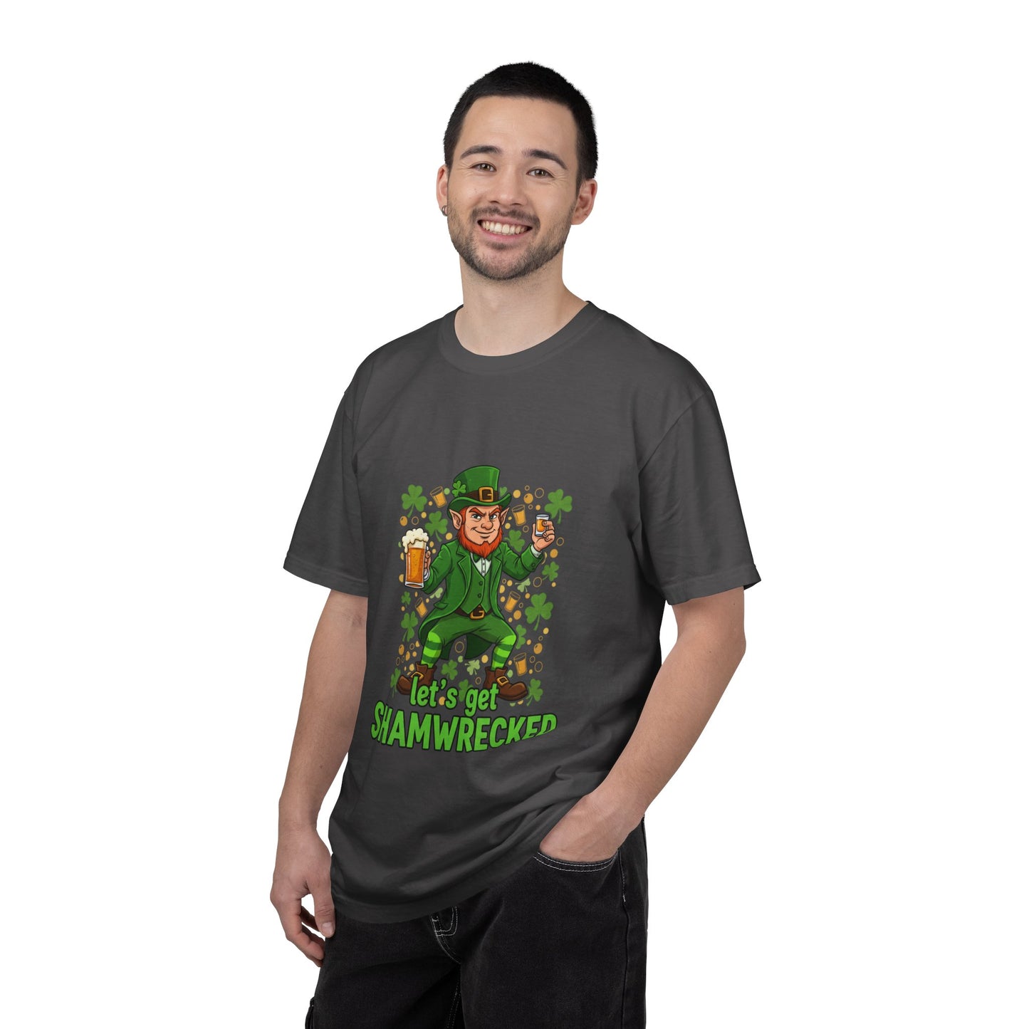 Let's Get Shamwrecked T-shirt | Leprechaun Beer St. Patrick's Day Tee