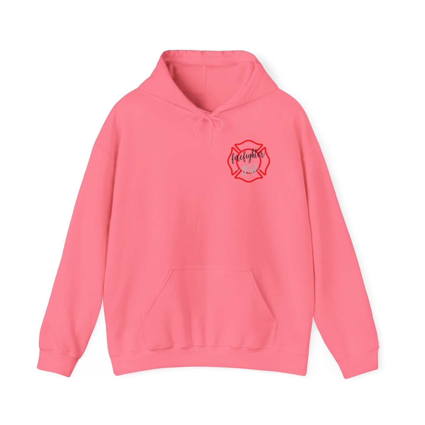 Firefighter Wife Hooded Sweatshirt - Unisex Heavy Blend™ - Support & Honor