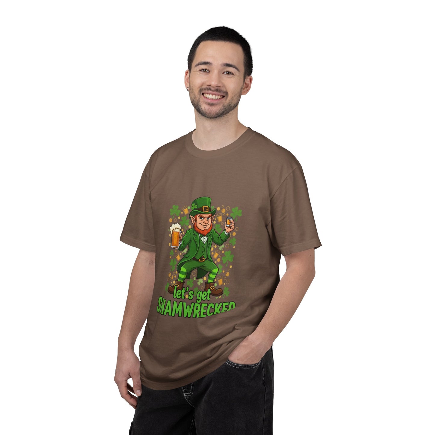 Let's Get Shamwrecked T-shirt | Leprechaun Beer St. Patrick's Day Tee