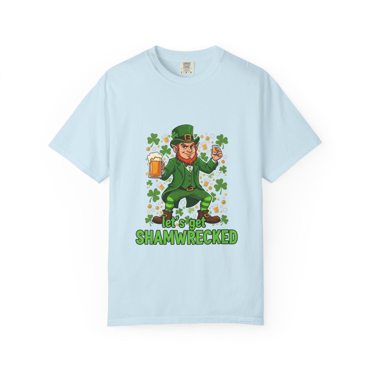 Let's Get Shamwrecked T-shirt | Leprechaun Beer St. Patrick's Day Tee