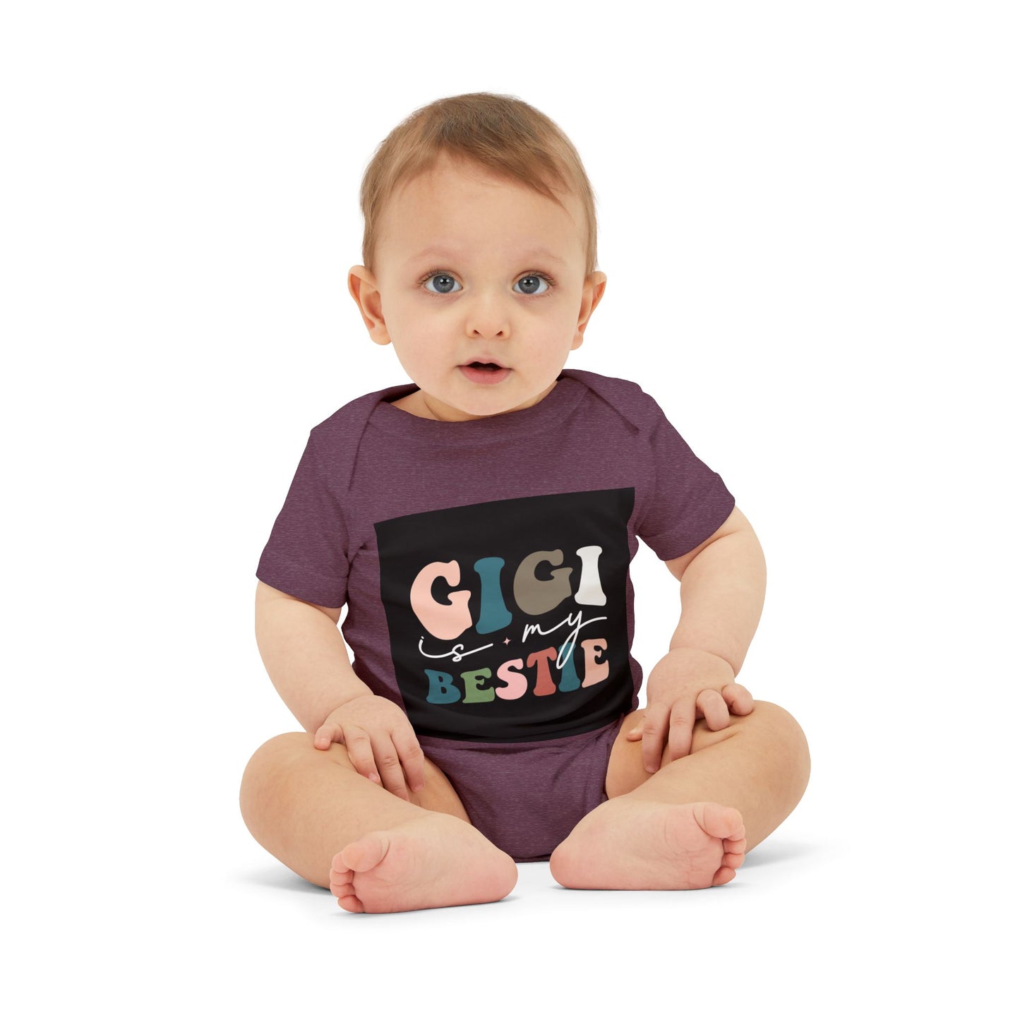 Gigi is My Bestie Infant Jersey One Piece - Cute Baby Bodysuit for Grandparents