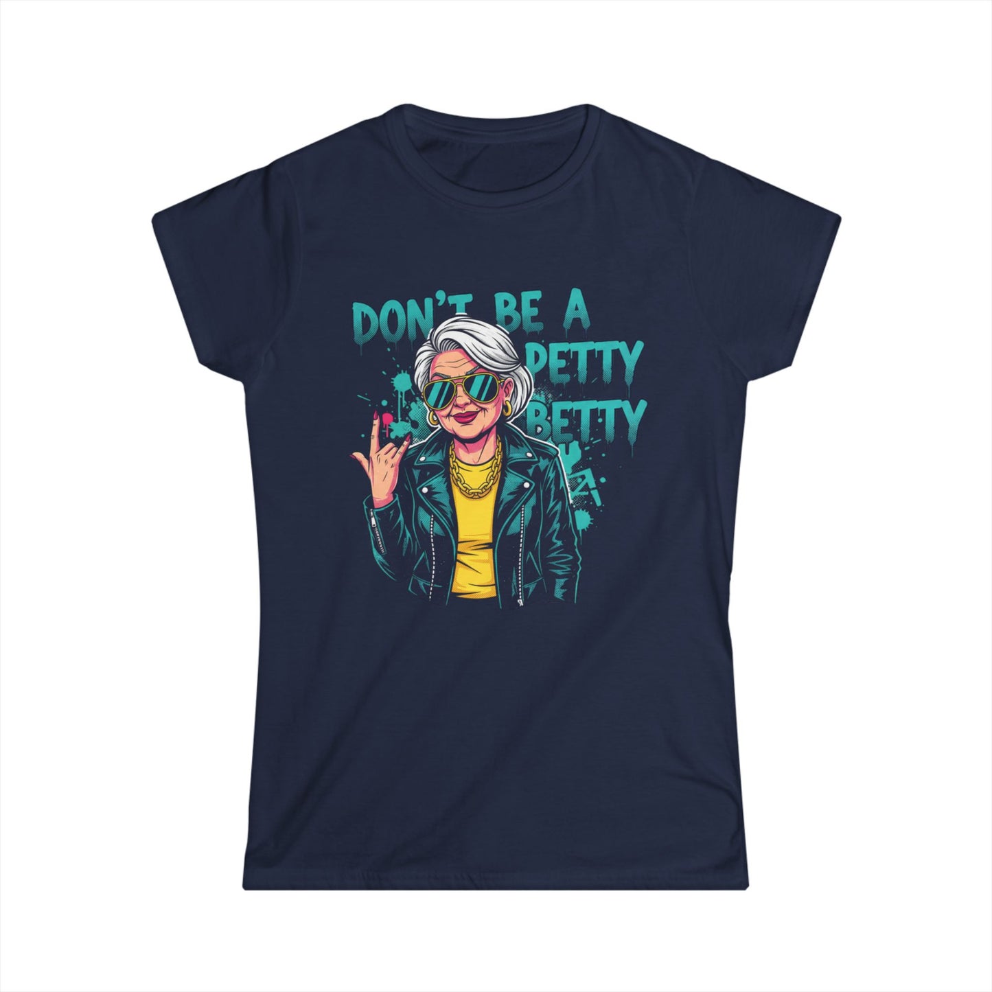 Don't Be A Petty Pretty Tee | Retro Punk Woman Graphic Shirt
