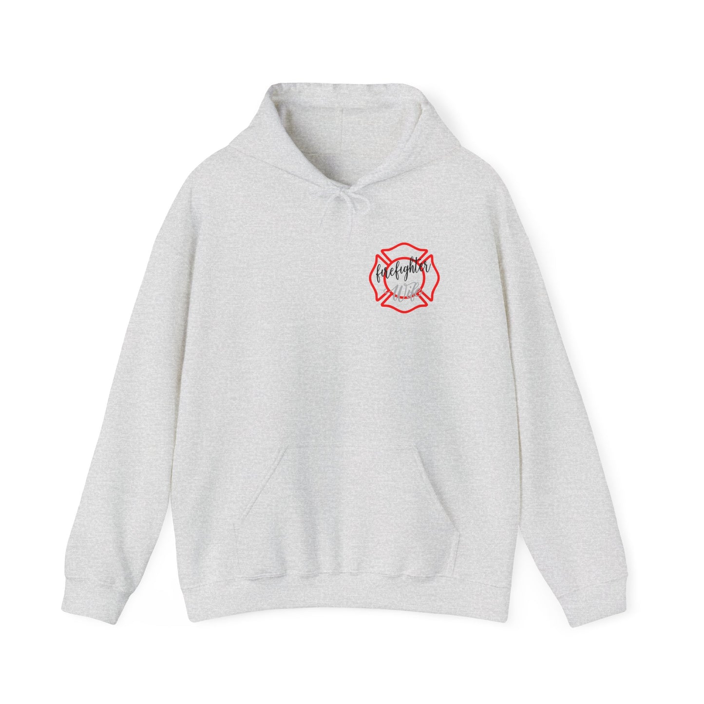 Firefighter Wife Hooded Sweatshirt - Unisex Heavy Blend with Uplifting Design