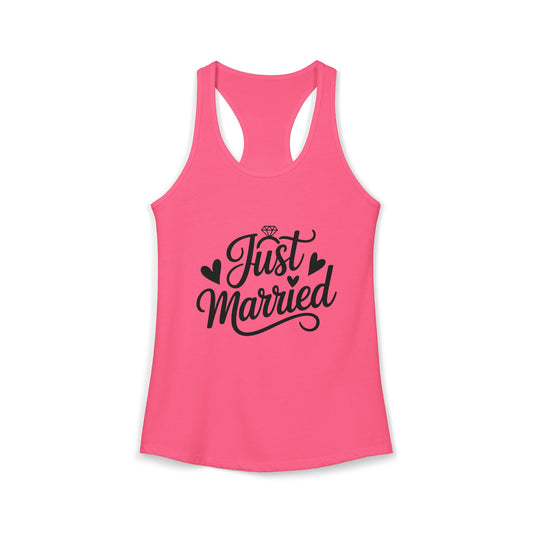 Women's Ideal Racerback Tank just married