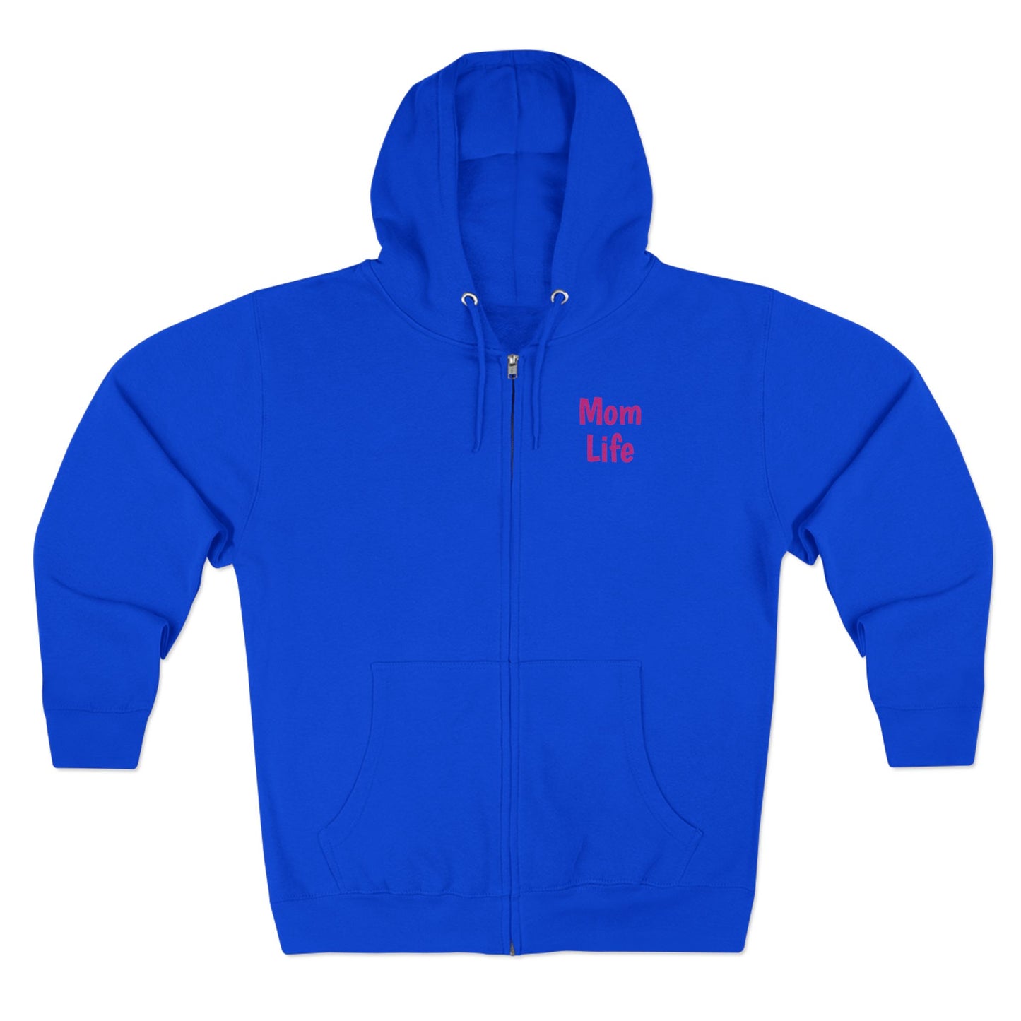Mom Life Floral Unisex Zip Hoodie - Cozy Casual Wear for Moms