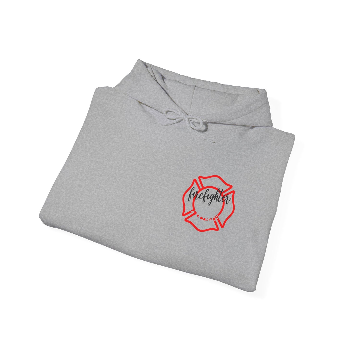 Firefighter Wife Hooded Sweatshirt - Unisex Heavy Blend with Uplifting Design