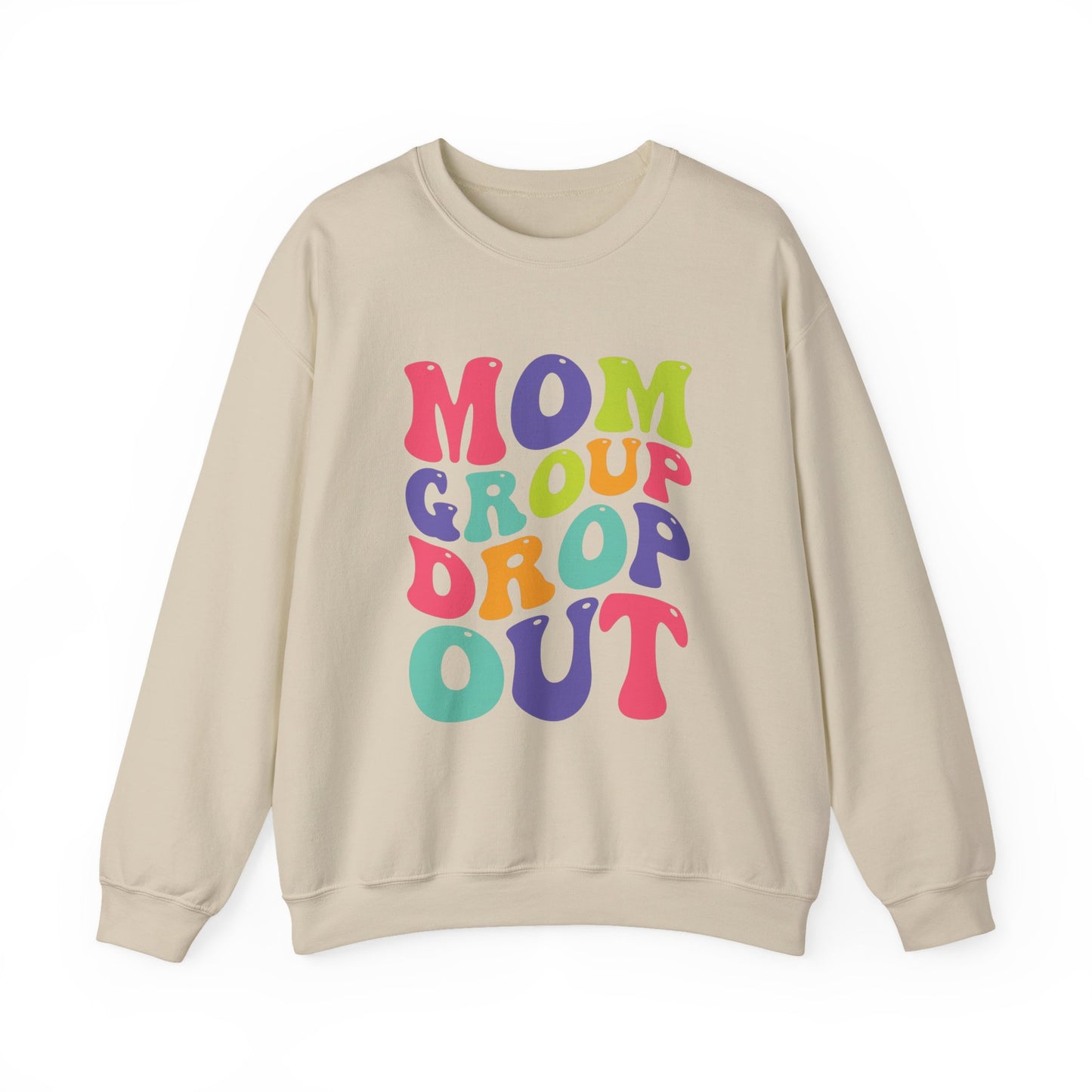 Mom Group Dropout Sweatshirt, Cozy Crewneck, Perfec for Moms, Gift for Mother's Day, Casual Wear, Fun Family Gatherings, gift for her