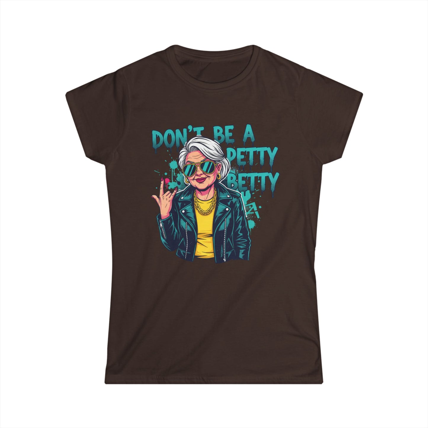 Don't Be A Petty Pretty Tee | Retro Punk Woman Graphic Shirt