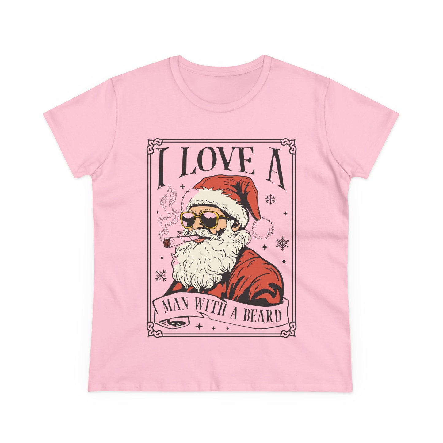 Santa Women's Tee, Funny Christmas Shirt, Holiday Gift for Her, Cute Santa Graphic Tee, Santa Lover Apparel, christmas