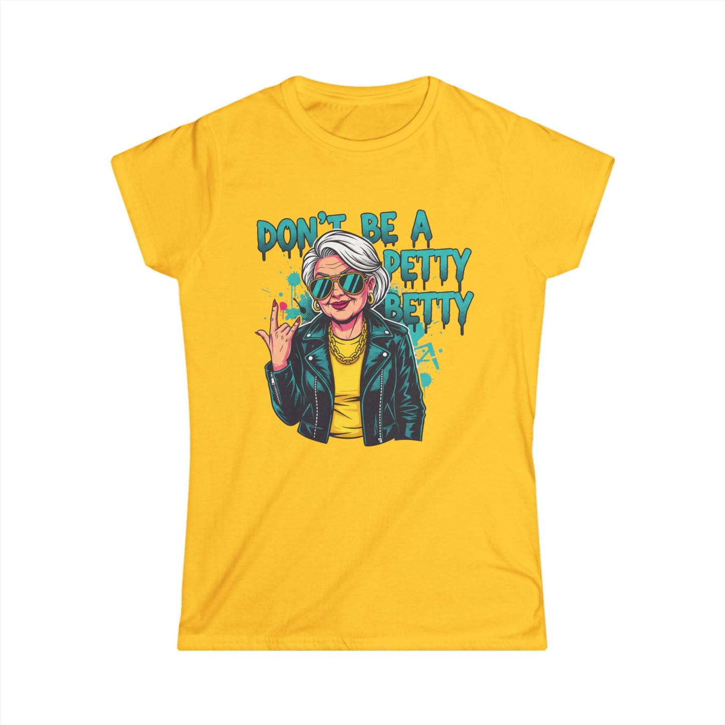 Don't Be A Petty Pretty Tee | Retro Punk Woman Graphic Shirt
