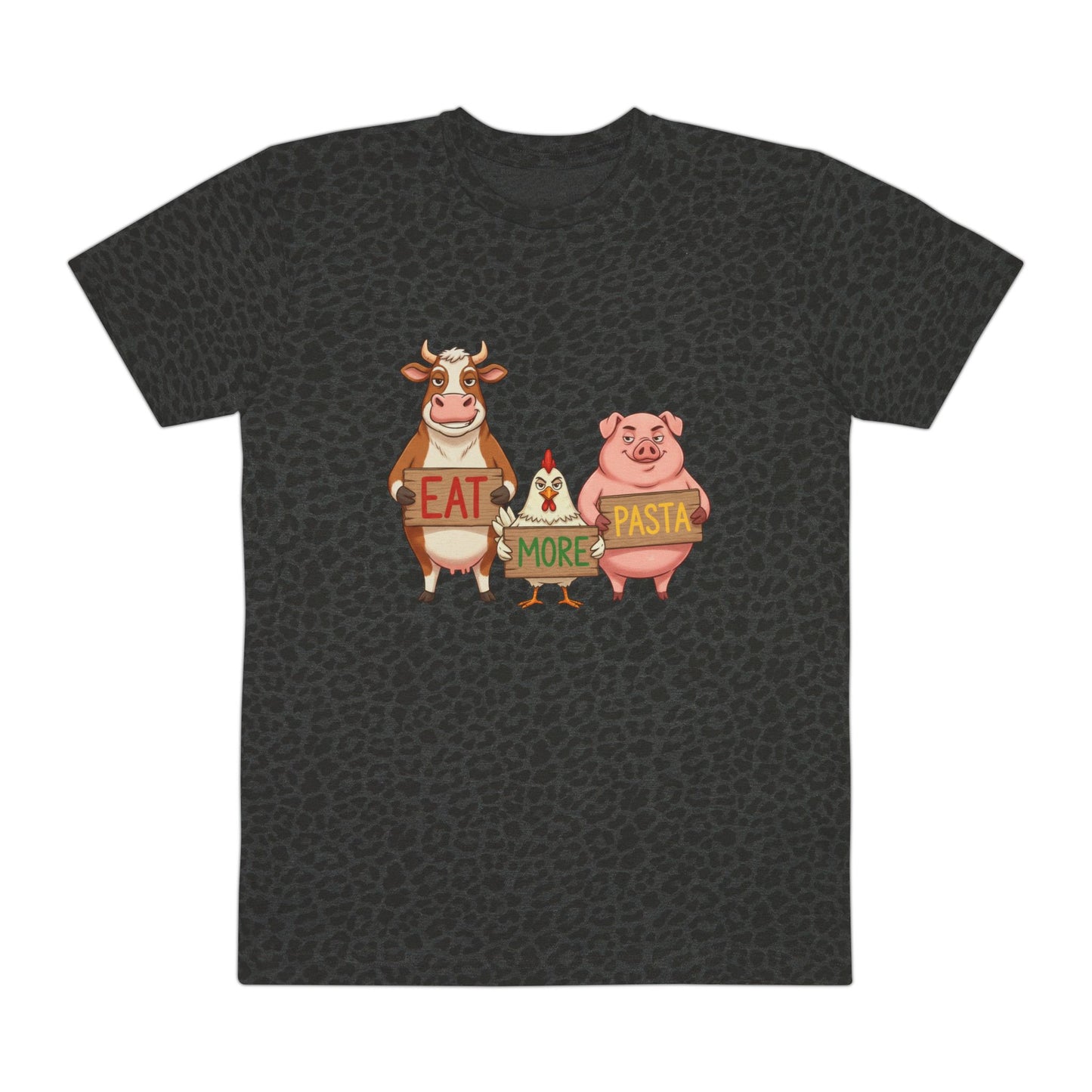 Eat More Pasta T-Shirt — Funny Cow Chicken Pig Graphic Tee