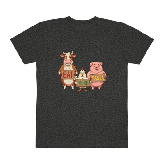 Eat More Pasta T-Shirt — Funny Cow Chicken Pig Graphic Tee