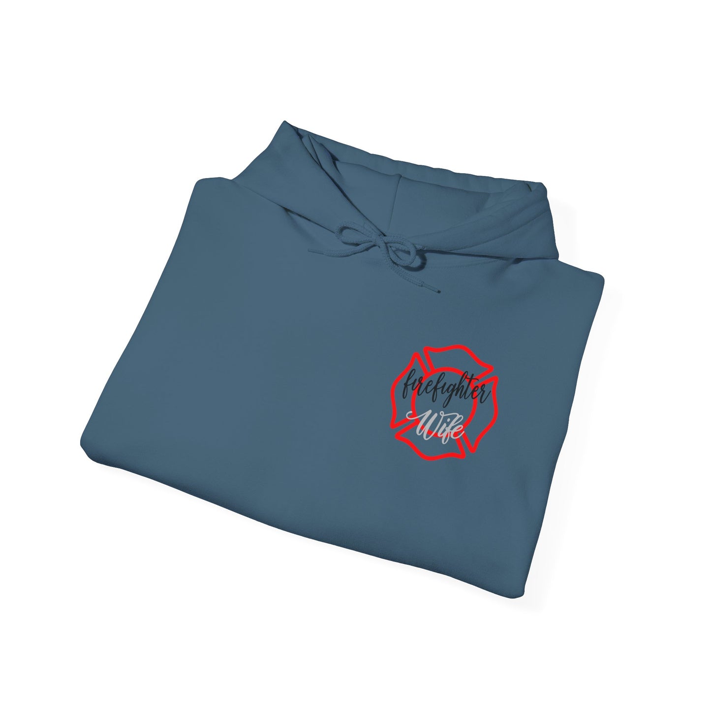 Firefighter Wife Hooded Sweatshirt - Unisex Heavy Blend™ - Support & Honor