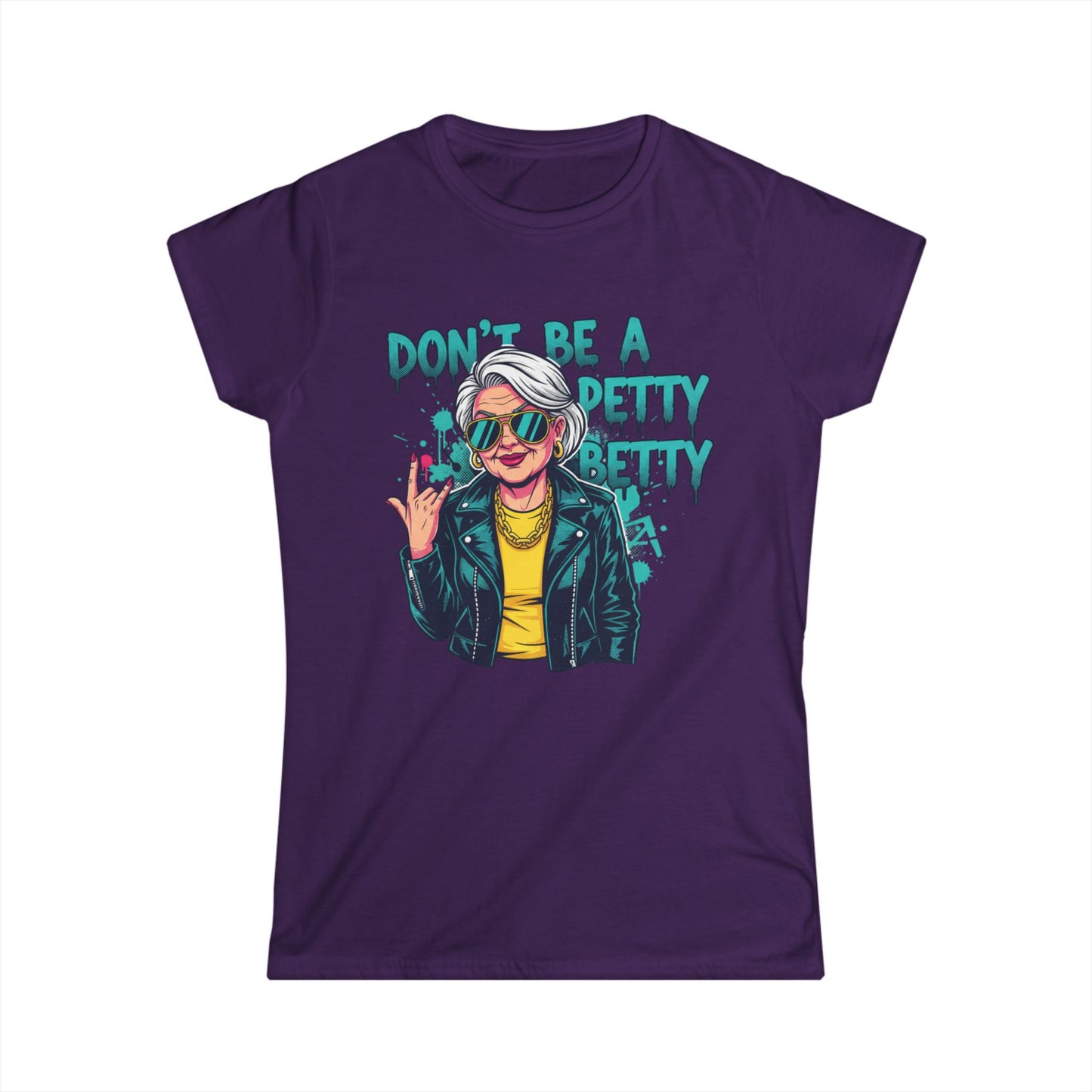 Don't Be A Petty Pretty Tee | Retro Punk Woman Graphic Shirt