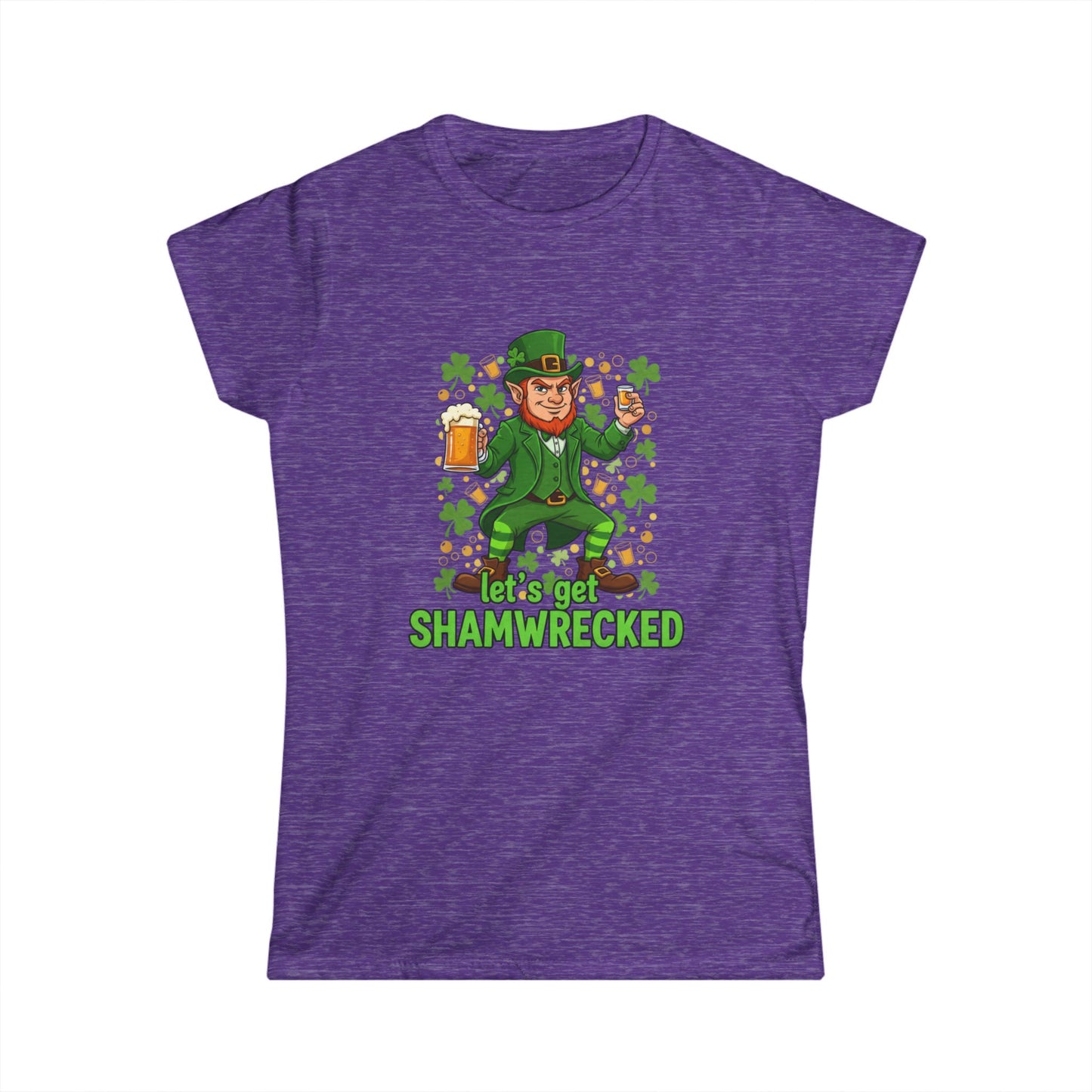 Shamrock Leprechaun Drinking Tee | St. Patrick's Day Shamwrecked Shirt