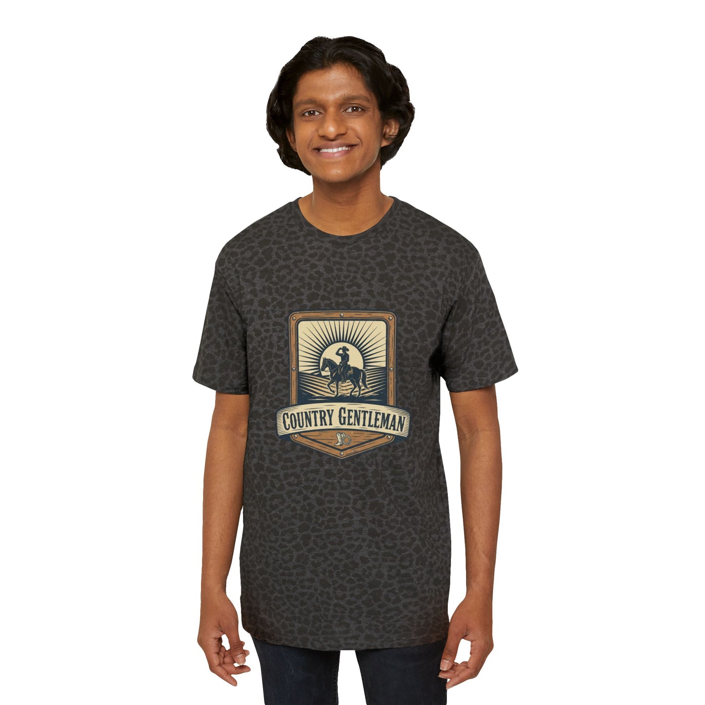 Country Gentleman T‑Shirt — Vintage Western Rodeo Ranch Tee for Men