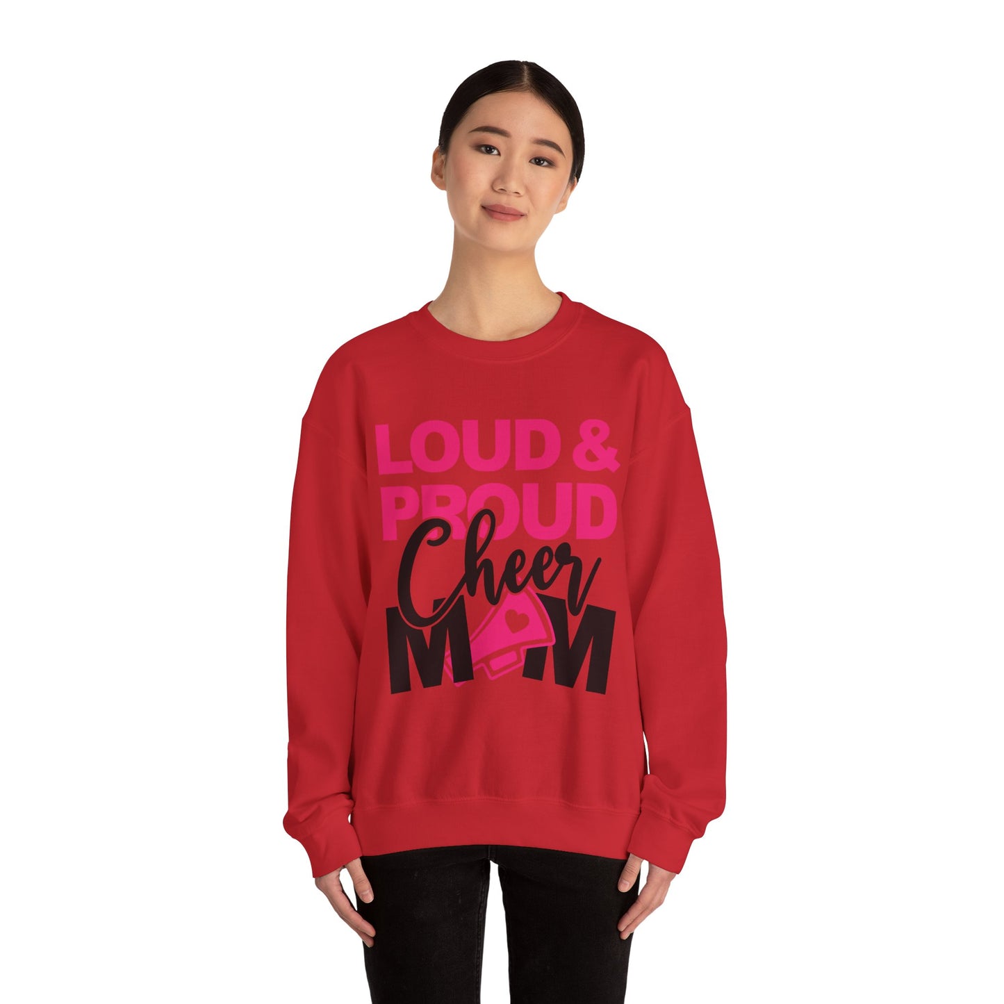 Loud & Proud Cheer Mom Sweatshirt - Unisex Heavy Blend™ Crewneck, Cheerleading Gift, Mom Sweatshirt, Team Spirit Wear, Comfortable [...]