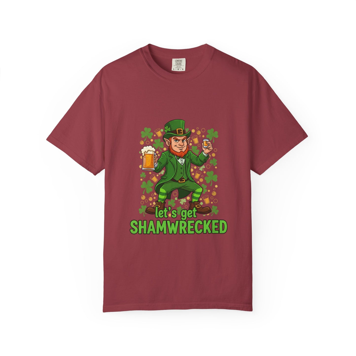 Let's Get Shamwrecked T-shirt | Leprechaun Beer St. Patrick's Day Tee